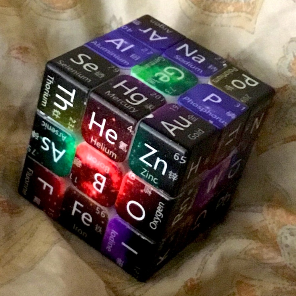 3x3 Rubix Cube Periodic Table of Elements Galaxy Version - Magic Cube